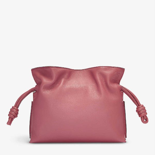 Flamenco mini leather clutch bag