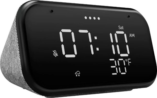 Lenovo Smart Clock Essential 4" Smart Display with Google Assistant