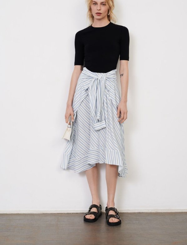 220RAPRISTI Hybrid dress with striped skirt