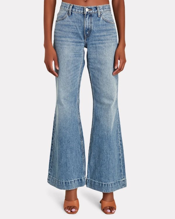 70s Low-Rise Bell Bottom Jeans