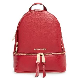 MICHAEL Michael Kors 'Small Rhea Zip' Leather Backpack @ Nordstrom