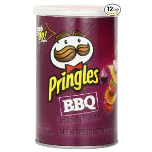 品客Pringles BBQ 烧烤味小型包装 2.5 oz (12盒装)