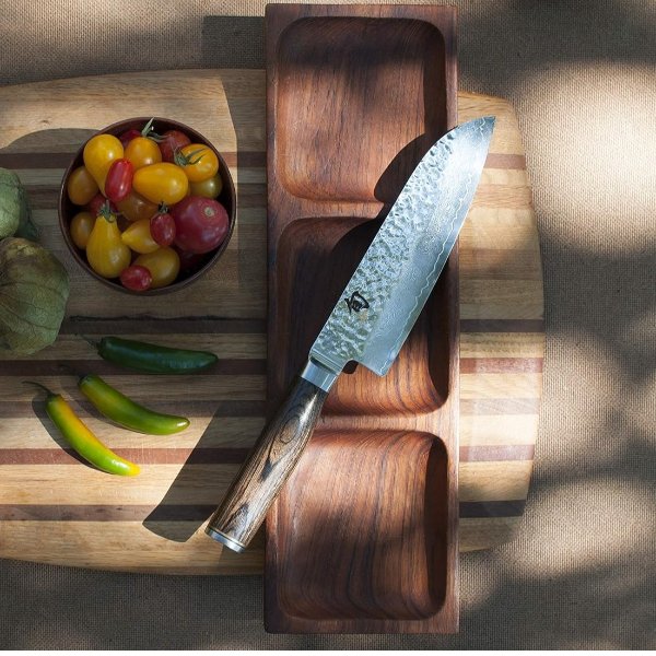 Premier 7" Santoku Knife Hand-Sharpened, Handcrafted in Japan, Light, Agile and Easy to Maneuver, 7-Inch, Silver