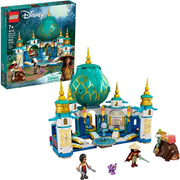 Disney Raya and The Heart Palace 43181 Imaginative Toy Building Kit; Makes a Unique Disney Gift for Kids Who Love Palaces and Adventures with Disney Characters, New 2021 (610 Pieces)