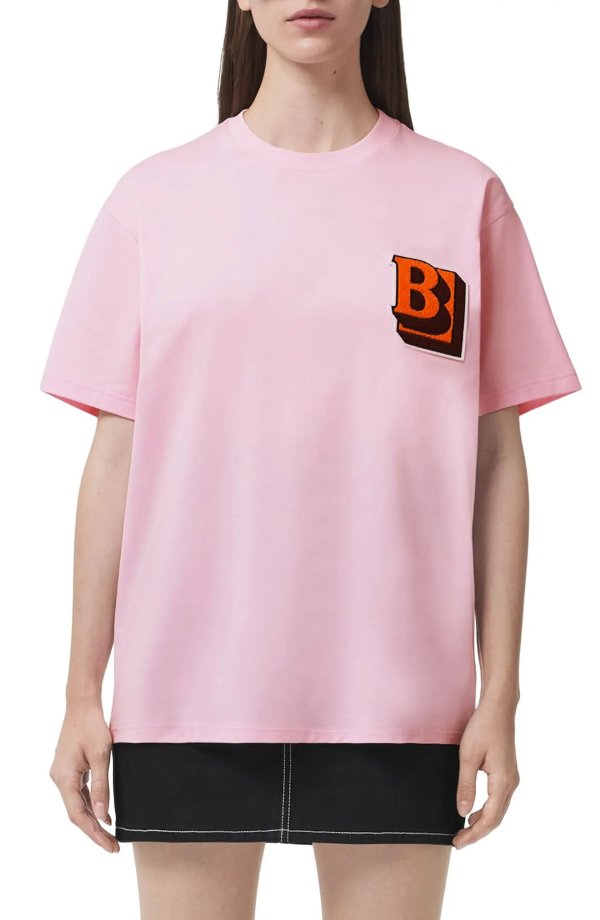 Elliot B Logo Oversize Cotton T-Shirt
