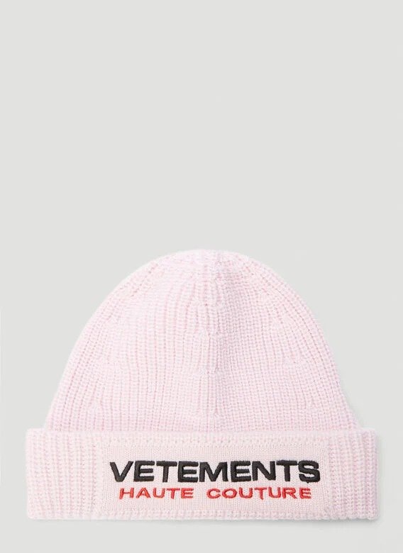 Haute Couture Beanie Hat in Pink