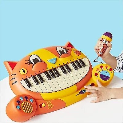 喵咪造型可互动儿童电子琴+麦克风