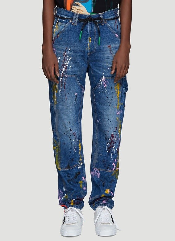 Carpenter Splatter牛仔裤