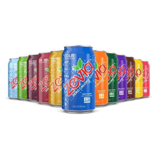 Zero Calorie Soda, Rainbow Variety Pack, 12 Ounce Cans (Pack of 24)