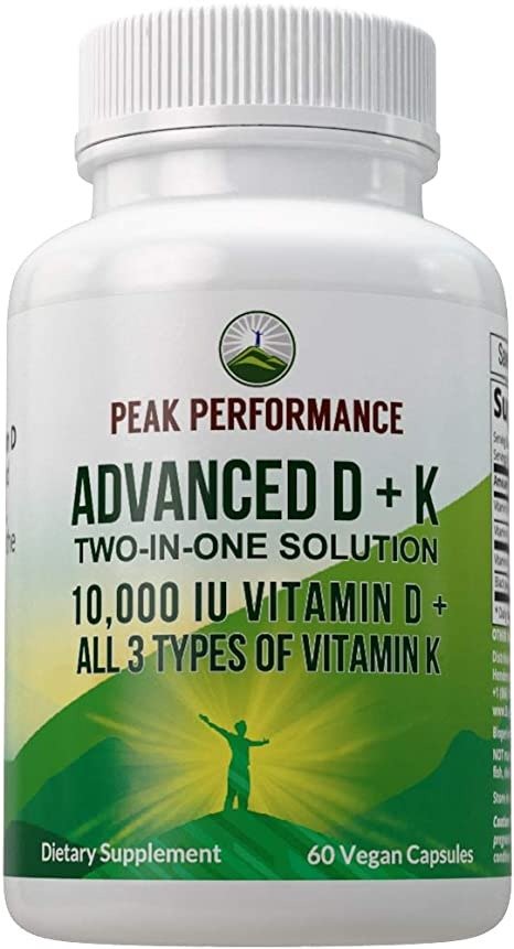 Advanced Vitamin D 10000 IU with All 3 Types of Vitamin K Capsules