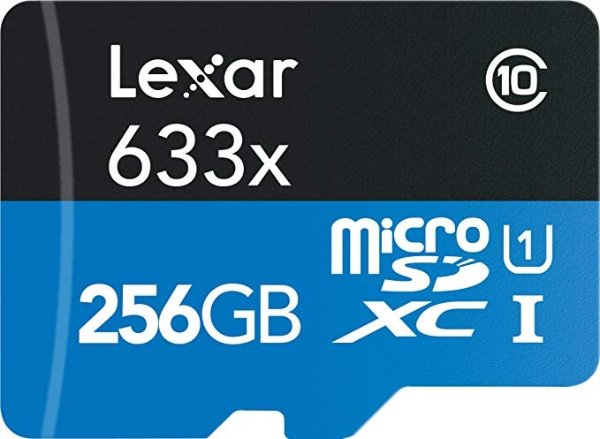 High-Performance 633x 256GB microSD 存储卡