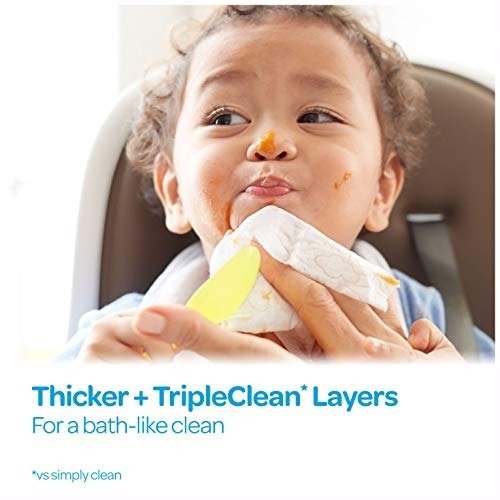 Refreshing Clean Scented Baby Wipes, Hypoallergenic, 3 Refill Packs (624 Total Wipes)