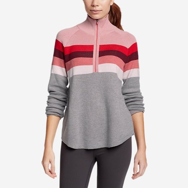 Engage Stripe 1/4-Zip Sweater