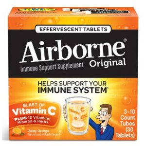 Airborne 维生素C泡腾片--香橙味，30片