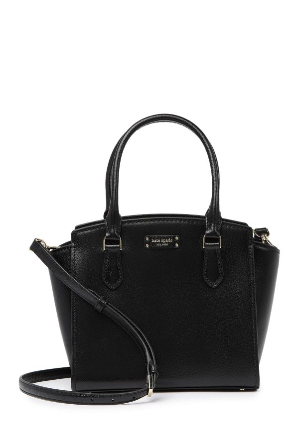 jeanne small leather satchel