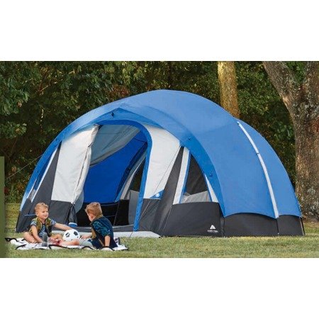 10-Person Freestanding Tunnel Tent with Multi-Position Fly