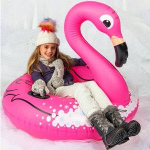 Winter Flamingo Inflatable Snow Tube