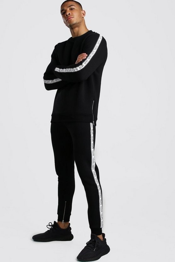 Original MAN Tape Sweater Tracksuit With Side Zips