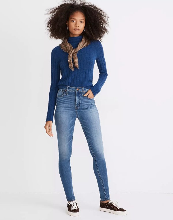 Petite 11" High-Rise Skinny Jeans in Layne Wash: TENCEL™ Denim Edition