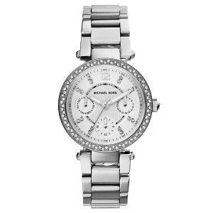 Michael Kors Women's Silvertone Mini Parker Watch