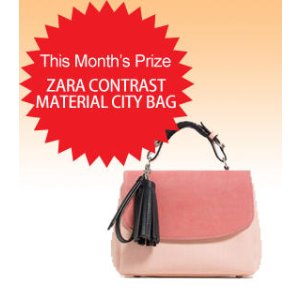 Win the Zara CONTRAST MATERIAL CITY BAG