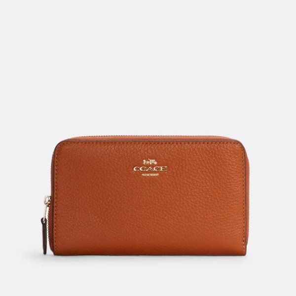 coach medium id zip wallet
