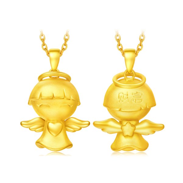 999 Pure 24K Gold Pendant - Bao Bao Family Collection