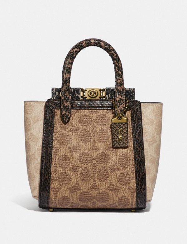 coach troupe 16复古老花锁头包 6191020 450.00 - 北美省钱快报