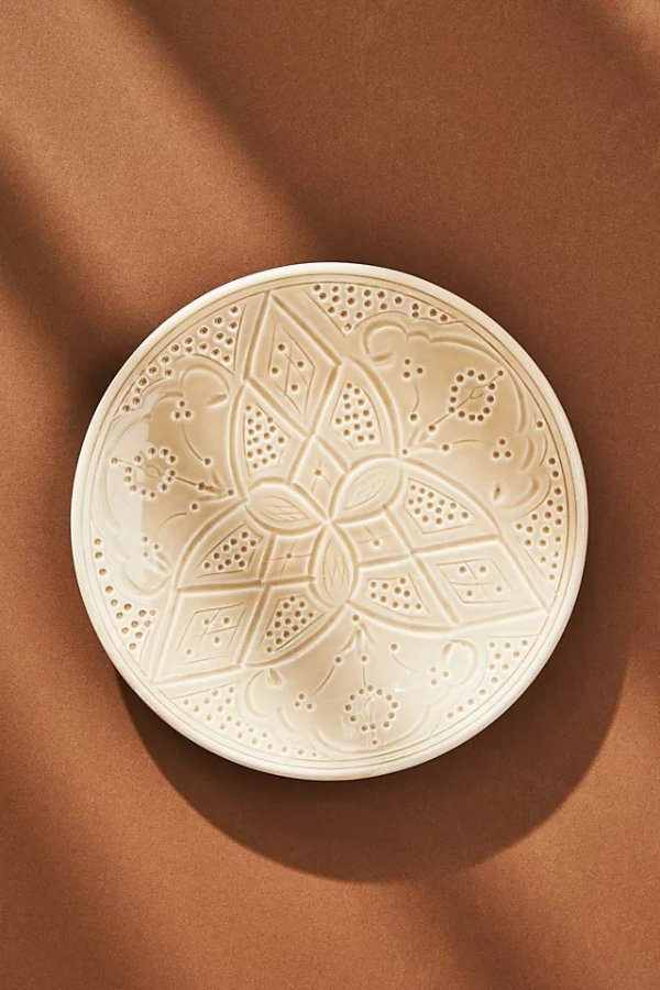 Moroccan Engraved Ceramic Side Plate