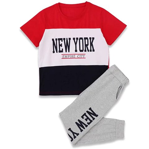 Womola Kids Boys Girl Summer Outfits American Star Short Sleeve T-shirt Tops Pants Outfits Set Womola Kids Boys Girl Summer Outfits American Star Short Sleeve T-shirt Tops Pants Outfits Set