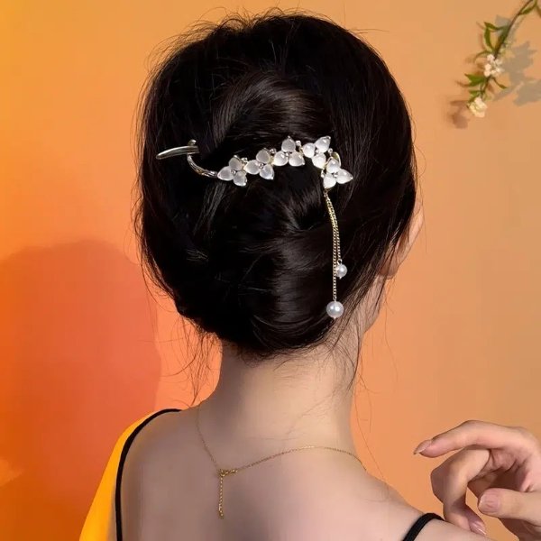 Chinese Hair Pin Hair Clip Traditional Chinese Hanfu Chignon,vintage Classical Long Tassel Hair Pin Handmade Hair Accessories | Shop Now For Limited-time Deals | Temu