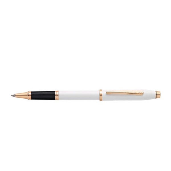 Century II Pearlescent White Lacquer Rollerball Pen