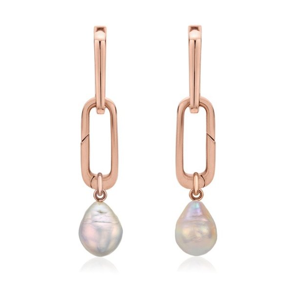 Rose Gold Vermeil Alta Capture and Pearl Earring Set | Jewellery Sets | Monica Vinader