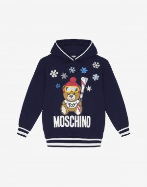 Sweatshirt with Skier Teddy Bear - New Collection FW19 - Kids - Moschino | Moschino Shop Online