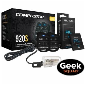 Compustar - CS920-S-KIT 1-Way Remote Start System with Tilt Switch and Geek Squad® Installation