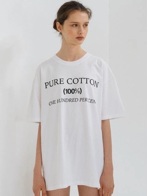 “100%棉”T恤
