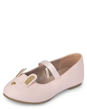 Toddler Girls Bunny Ballet Flats | The Children's Place - PINK