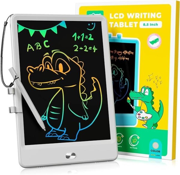 KOKODI LCD Writing Tablet 8.5-Inch Colorful Doodle Board, Electronic  Drawing Tablet Drawing Pad for Kids, Educational and Learning Kids Toys  Gifts for 3 4 5 6 7 Year Old Boys and Girls 14.99
