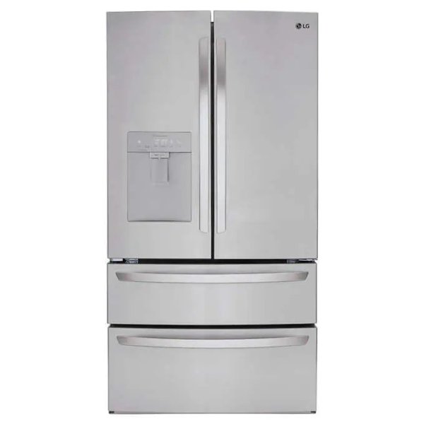 不锈钢法式门冰箱 29 cu. ft. 带超薄设计饮水机