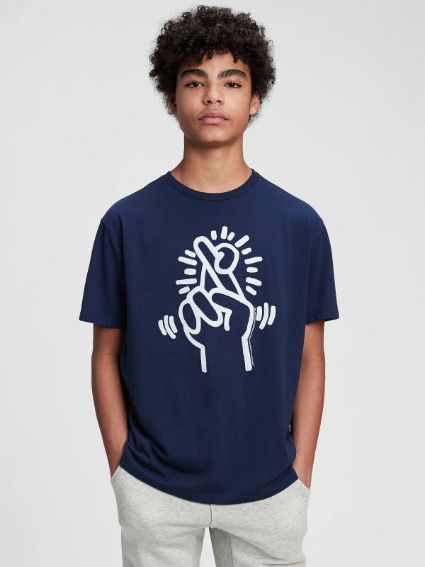 Teen | Keith Haring Recycled Polyester Graphic T-Shirt