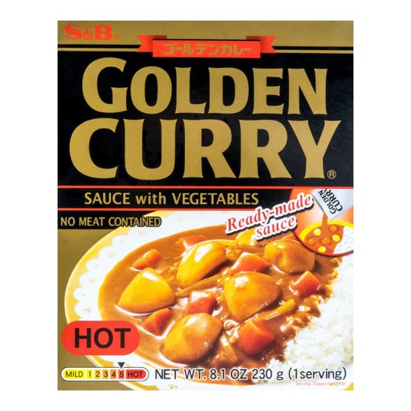 S&B Curry Golden Retort Hot 230g