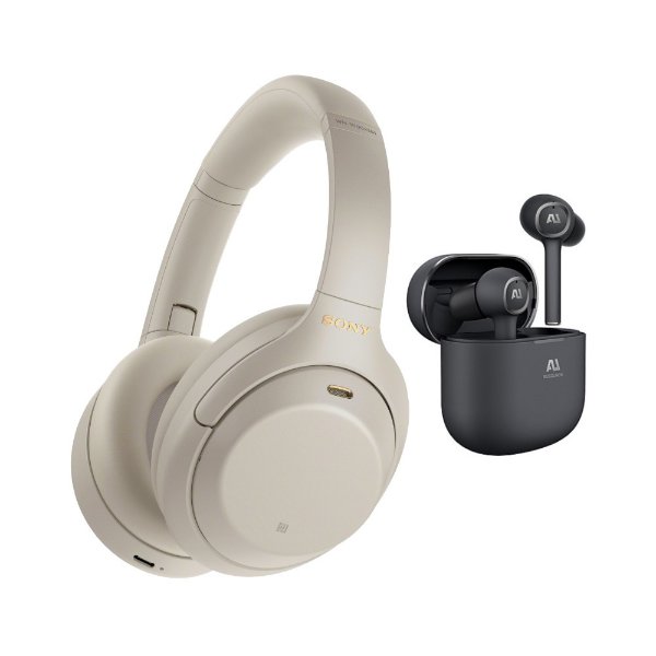 WH-1000XM4 Headphones with Noise-Canceling Earbuds