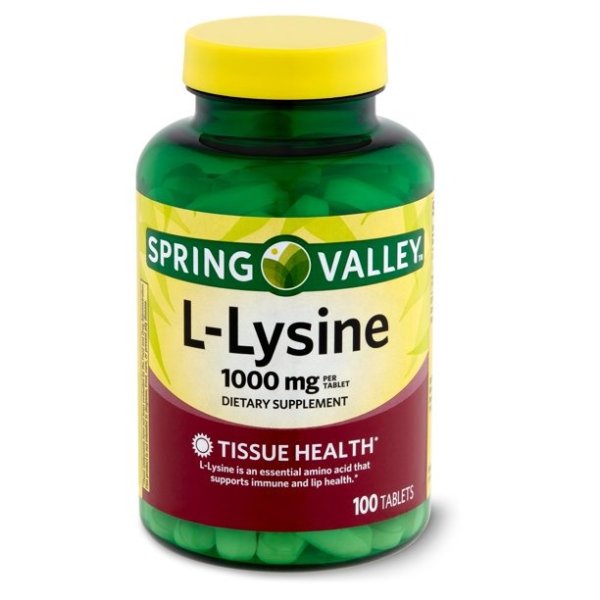 Lysine Amino Acid Supplements, 1 Tablet Per Serving, 100 Count