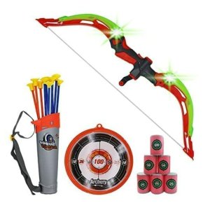 NWESTUN Bow and Arrow for Kids with LED Flash Lights