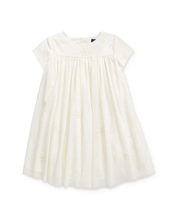 Girls' Embroidered Snowflake Dress - Little Kid