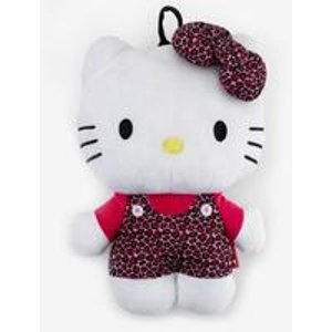 Hello Kitty Leopard Plush Backpack