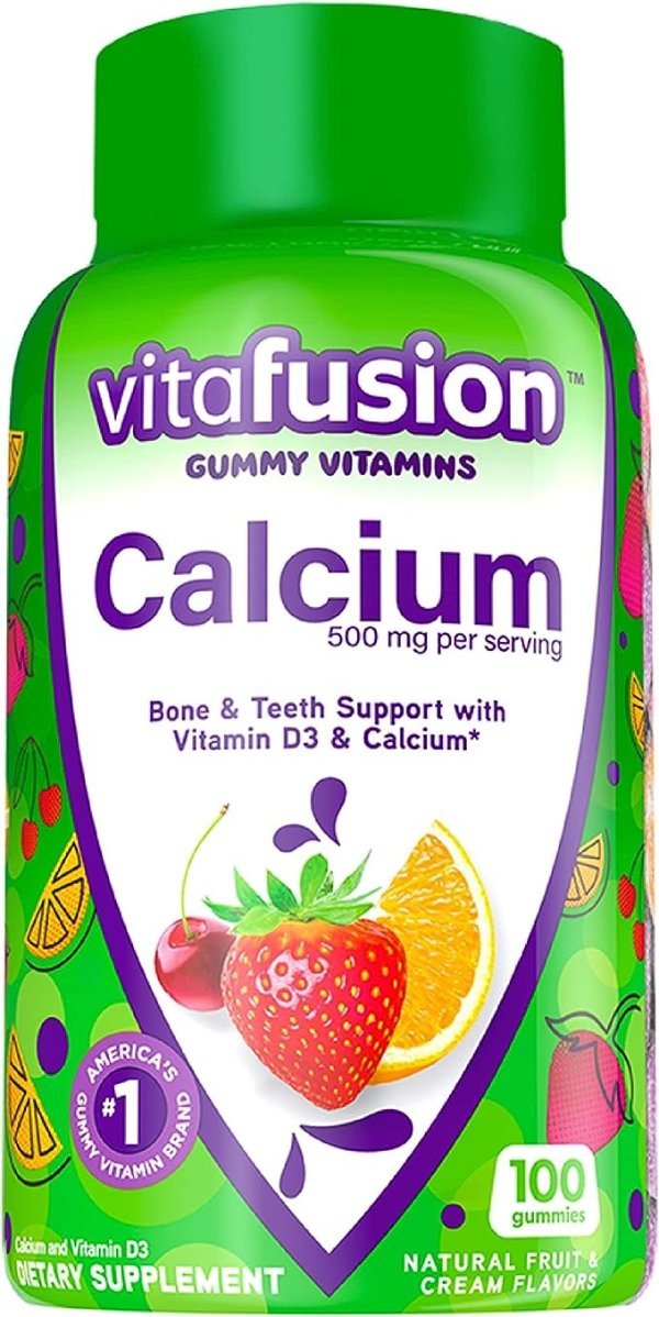 Calcium, Gummy Vitamins for Adults, 500 mg