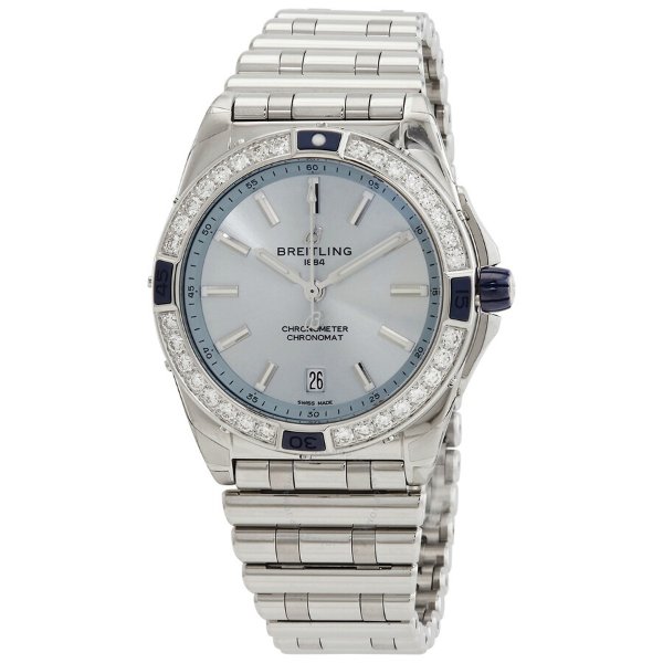 Chronomat Automatic Chronometer Diamond Blue Dial Unisex Watch A17356531C1A1