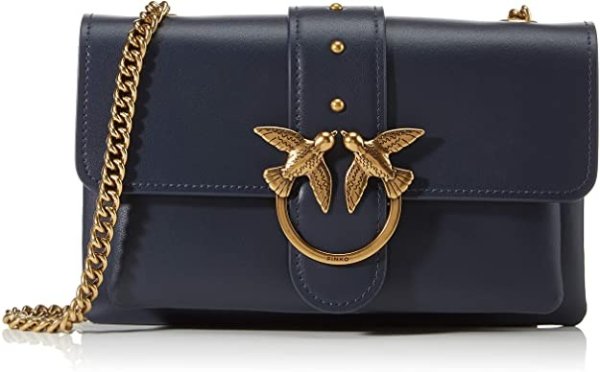PINKO 品高 女士1p21sk_y6jc Love Mini Soft Simply CL VITEL迷你斜挎包，24x15x5 {"isOriginalText":"true","showTooltip":"false","tooltipContent":"中文翻译，点击查看"} 原文 页面含机器翻译，中文仅供参考，以原文为准