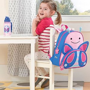 Skip Hop Zoo Toddler Kids Insulated Backpack Blossom Butterfly Girl, 12-inches, Pink